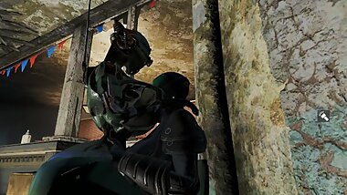 Assaultron Pleases Her Master