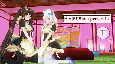 3D Hentai (Nekopara) Chocola & Vanilla "Please host!"