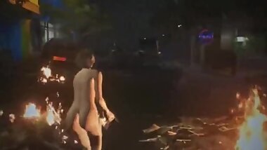 Resident Evil -Jill Valentine-Naked Pussy and a Bunch of Zombies