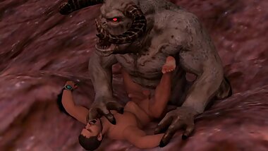 Monster and Chris Redfield