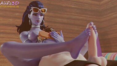 Widowmaker and Mercy - Caught shoe sniffing