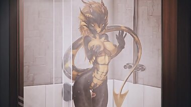 dragon girl shower