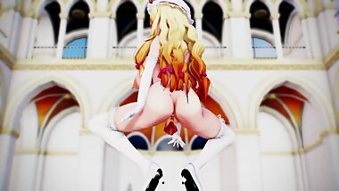 [3D MMD] Yakumo Yukari and her fucking awesome huge pussy lips ! part1