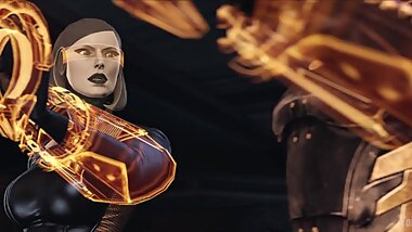 Tali becomes curious about EDI's huge cock, pt.1