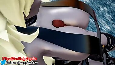 3d hentai busty girl hands free tits job