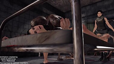 LARA CROFT COMES ALREADY LATE TO SAVE HER FRIEND