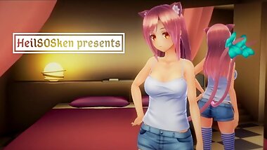 INSULT ORDER: ROUGH SEX WITH NEKO GIRL (3D Hentai)