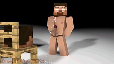 Minecraft Herobrine Fucks Cube Head. SFM Animation.