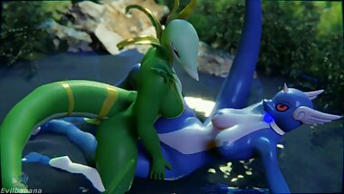 Serperion & Dragonair (done by Evilbanana)