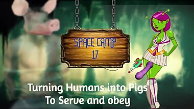 All Female Alien Race Turns Men into Fat Sissy Pigs HUMILIATION