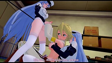 Akame ga k: 2 Esdeath's hard fuck with Leone