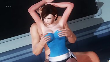 jill valentine cosplay in train hentai