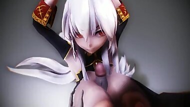 [MMD R-18] 3D Fake selvaria Paizuri
