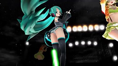 [3D MMD Giantess] Giantess Miku & Gumi's Matryoshka Dance HQ (Rare) by Neva