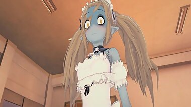 (3D Hentai)(Disgaea) Sex with Maid (Zombie)
