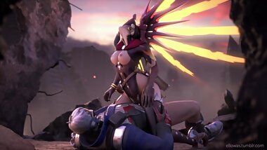 Overwatch - Mercy riding [witch]