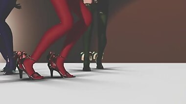[MMD] R - 18 Haku, Gumi, Another Girl Pregnant Dance
