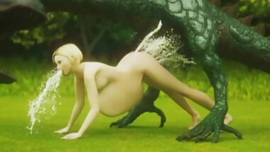 3D Skinny Teen Destroyed by a Dragon!