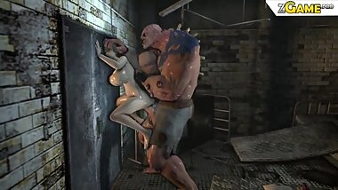 Lustful Bondage Lustful Bitch got facialized by monster