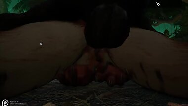 Wild Life game animation 3d furry animal forest domination boar sex tigress