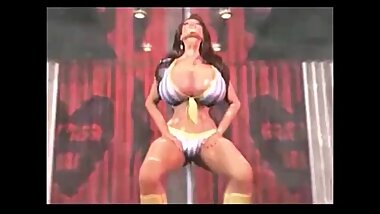 3D Pole Dance Busty