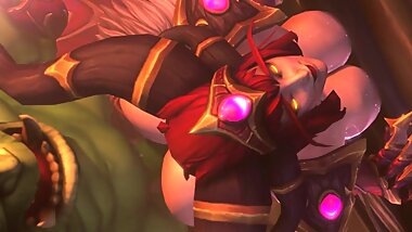 Alexstrasza the Life-Binder gets Fucked Hard by Thrall 3d Anim Sound