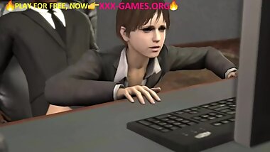 Boss fuck at work in 3d porn game