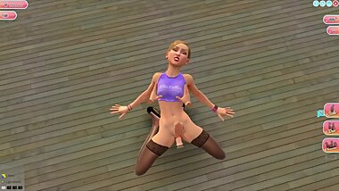 Girlvania: Dakota Teasing Pose: Knees