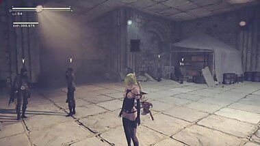 NieR:Automata GOTY A2 Nude Mod Sexy Outfit Full Walkthrough Part 38 JAP ENG