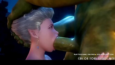 BUSTY WOW SLUT FUCKED BY GIANT GREEN TROLL #1