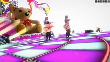 [MMD] R-18 Danos a las chicas villanas moviles con koikatsu
