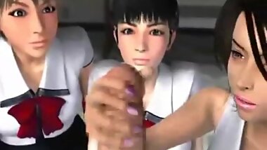 3D Teacher Shows Schoolgirls How To Suck!