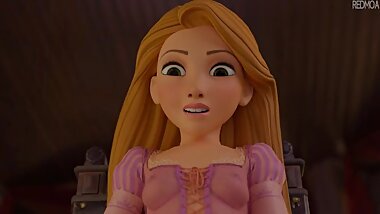 Rapunzel - Footjob