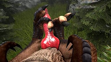 raptor footjob dino ark