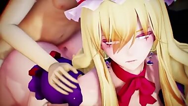 [MMD] R-18 Yakumo purple shota sex