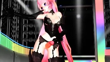 [3D MMD FUTANARI] - Miku / Futa Luka Sex Dance
