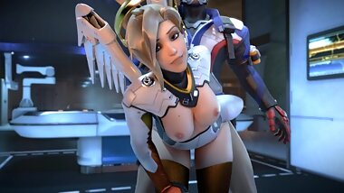 Mercy Overwatch 3d Animation Compilation [10 min + Full HD]