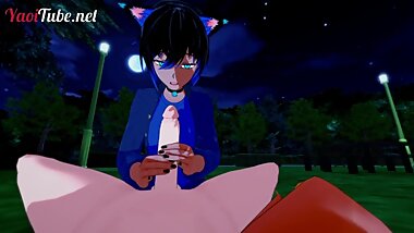 Yaoi 3D - POV NekoBoy Jerk off and blowjob a FoxBoy