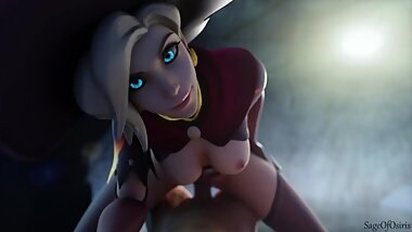 Witch Mercy Cowgirl Pov (Animation W/Sound)