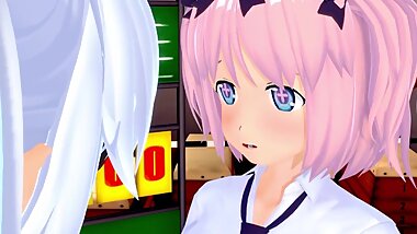 senrankagura yagyu X hibari YURI Play Warehouse 3d hentai