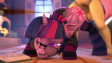MLP 3D TWILIGHT SPARKLE X FLUTTERSHY DOGGYSTYLE - SFM SOURCE FILMMAKER