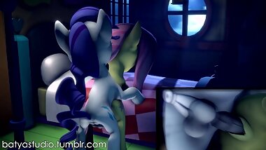 Shot-Movie #3: MLP XXX Sex is Magic Fluttershy x Rarity