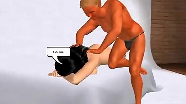 Girl gets rubbed naked