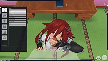 [CM3D2] HYPERDIMENSION NEPTUNIA HENTAI - UZUME TAKES A BIG COCK