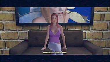 Horny Teen Slut Cums Hard on the Casting Couch