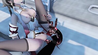 Black silk qipao Rita ? insect! (?????)