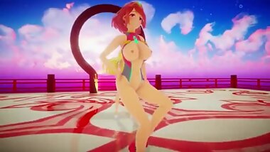 [MMD] R-18 Pyra & Mythra Cellphone Paranoia Model DL