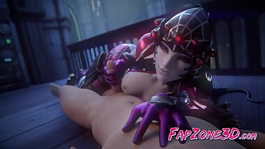 Overwatch 3D Widowmaker Enjoy a Huge Massive Cock