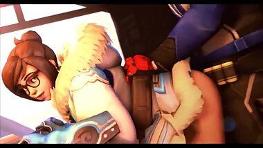 Overwatch 3D Hentai - Mei Fuck DoggyStyle (Sub, English)