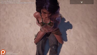 3D Hentai Animation - Beach day part 3